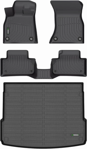 ANBINGO®Floor Mats & Liner Fit for Audi Q5 SQ5 2018-2024 TPE Rubber Liners Accessoires for Audi Q5 SQ5 2018-2024 All Season Guard Odorless Anti-Slip Mats for 1st & 2nd Row