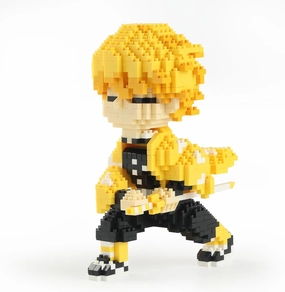 Anime Holy Slayer Brickheadz Zenitsu Agatsuma Figure Building Set Micro Mini Building Block Toy for Kids Adult-1000pcs