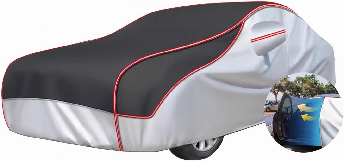 Anti-Hail Car Cover for Jaguar F-Type Convertible Coupe, Waterproof All Weather Full car Cover, Multifunctional-Layer Thickened Cotton Automobiles for Rain Snow Sun Hail(Black)