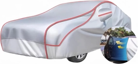 Anti-Hail Car Cover for Jaguar F-Type Convertible Coupe, Waterproof All Weather Full car Cover, Multifunctional-Layer Thickened Cotton Automobiles for Rain Snow Sun Hail(Silver)