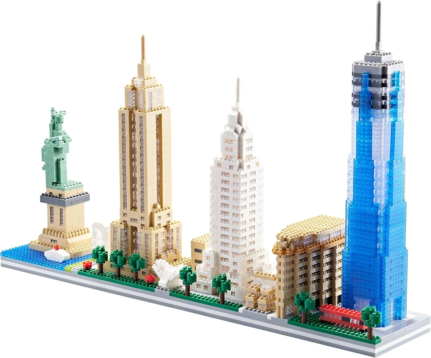 Architecture New York City Skyline Model Kit Micro Mini Blocks Building Skylines Collection Set for Adults and Kids Age of 14  3452 Pieces Bricks