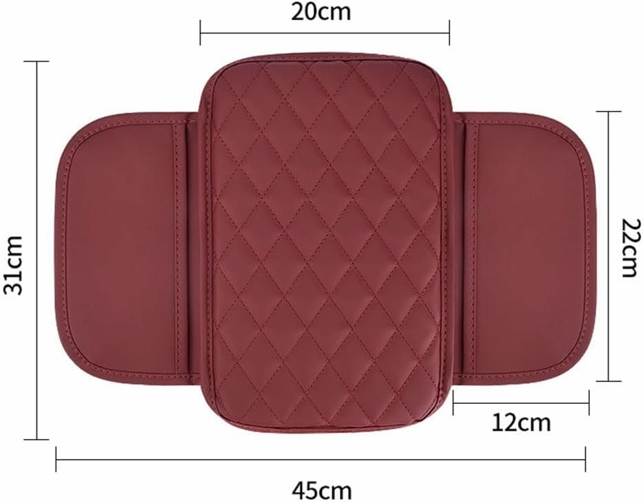 Arm Rest Cover Car for Nissan Kicks (P16) 2019 2020 2021 2022 2023 2024, Car Center Console Cushion Pad Leather Waterproof Protection Decor Car Accessories,Brown