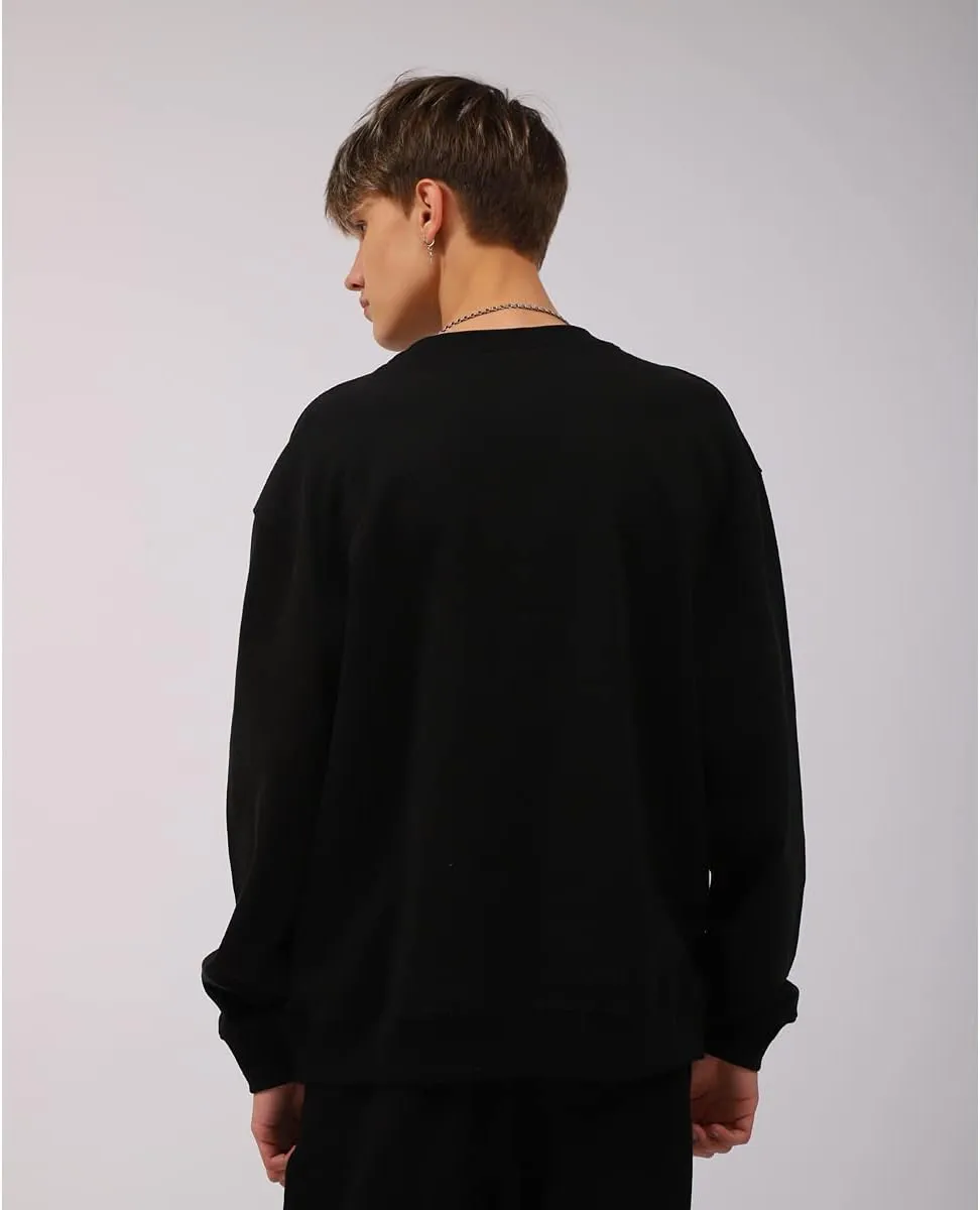 Arnodefrance Men Graphic Sweatshirts Vintage Printing Sweatshirt Cotton Loose Crewneck Hoodies Pullover