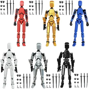 Assembly Completed T13 Action Figure, Titan 13 3D Printed Action Figure, Lucky 13 Action Figure, Assembled Dummy 13 Action Figure