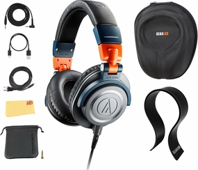 Audio-Technica ATH-M50xBT2LAB Wireless Over-Ear Headphones - Limited Edition LAB Design Bundle with Case, Stand, and Austin Bazaar Polishing Cloth