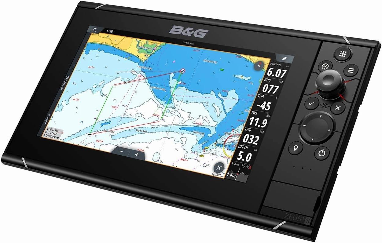 B&G Zeus3S 9-9-inch Sailing Chartplotter with C-MAP US Cartography