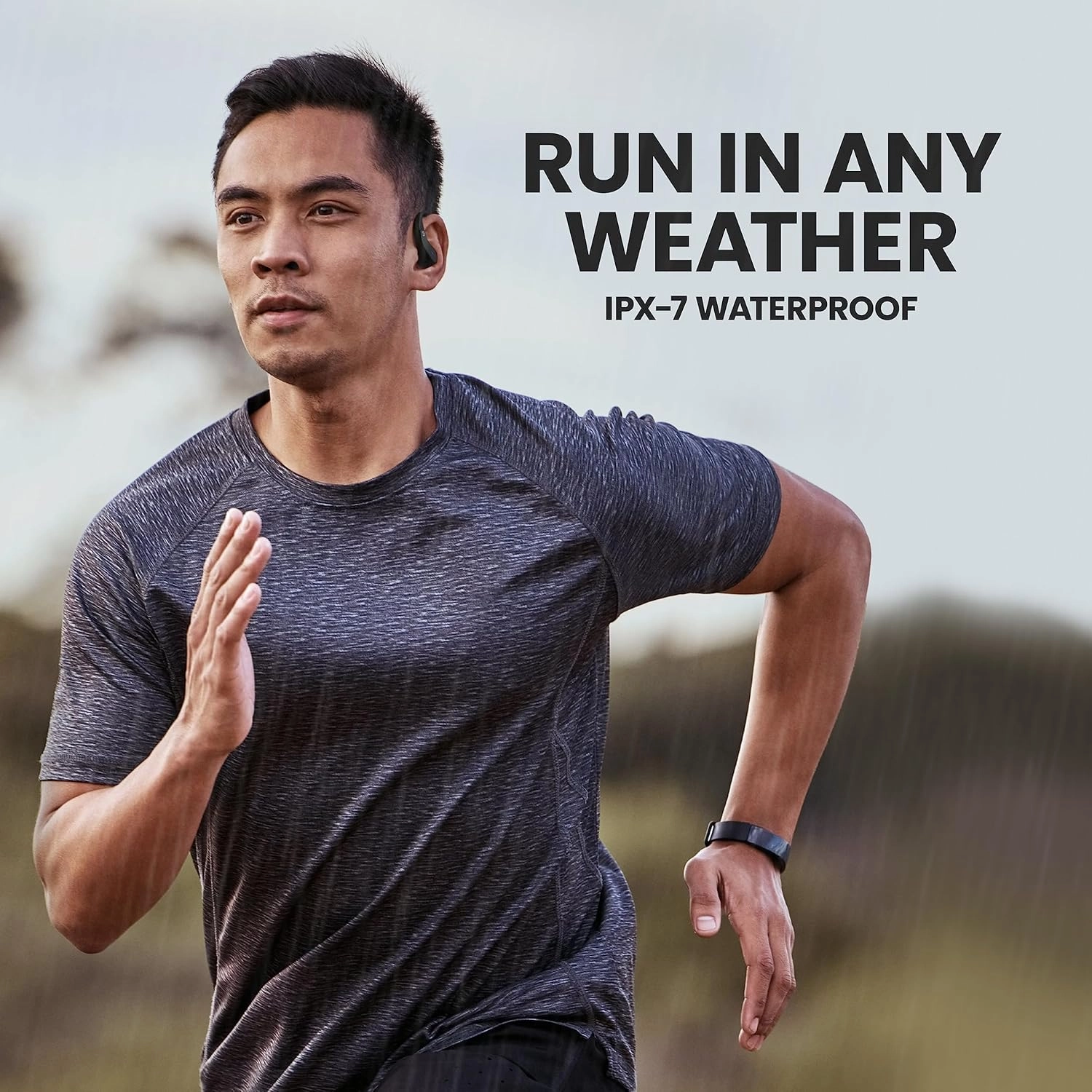 Back Bay Audio Runner 40 - Secure-Fit Wireless Earbuds, Running Bluetooth Earphones for Women and Men, Deep Bass Wrap Around Earbuds for Small Ear Canals with EarHooks, Sweatprooof Over The Ear Buds