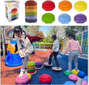 Balance Stepping Stones for Kids, Toddler Stepping Stones,Stepping Stones for Toddlers,Sensory Stepping Stones,and Also a Balance Board for Kids and a Swing Stool