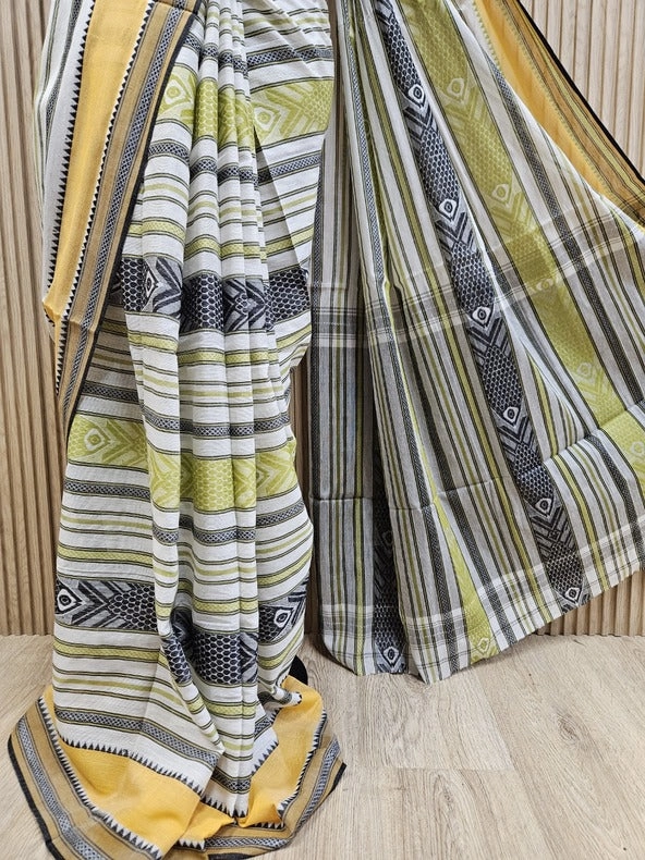 Balaram Saha: Elevate Your Style with Multi Color Dhonekhali Fish Motif