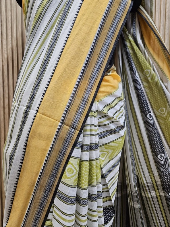 Balaram Saha: Elevate Your Style with Multi Color Dhonekhali Fish Motif