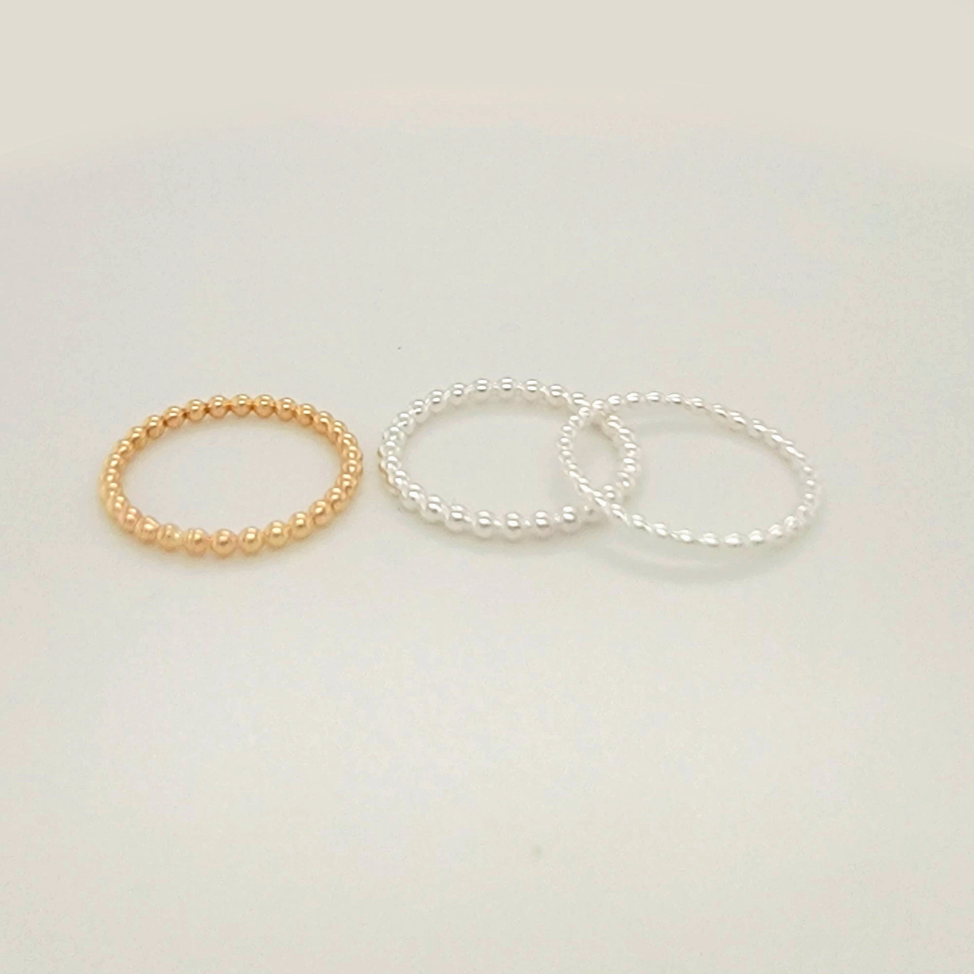 Ball Bead Ring, Stackable Bubble Ring - CG477R. Starts at