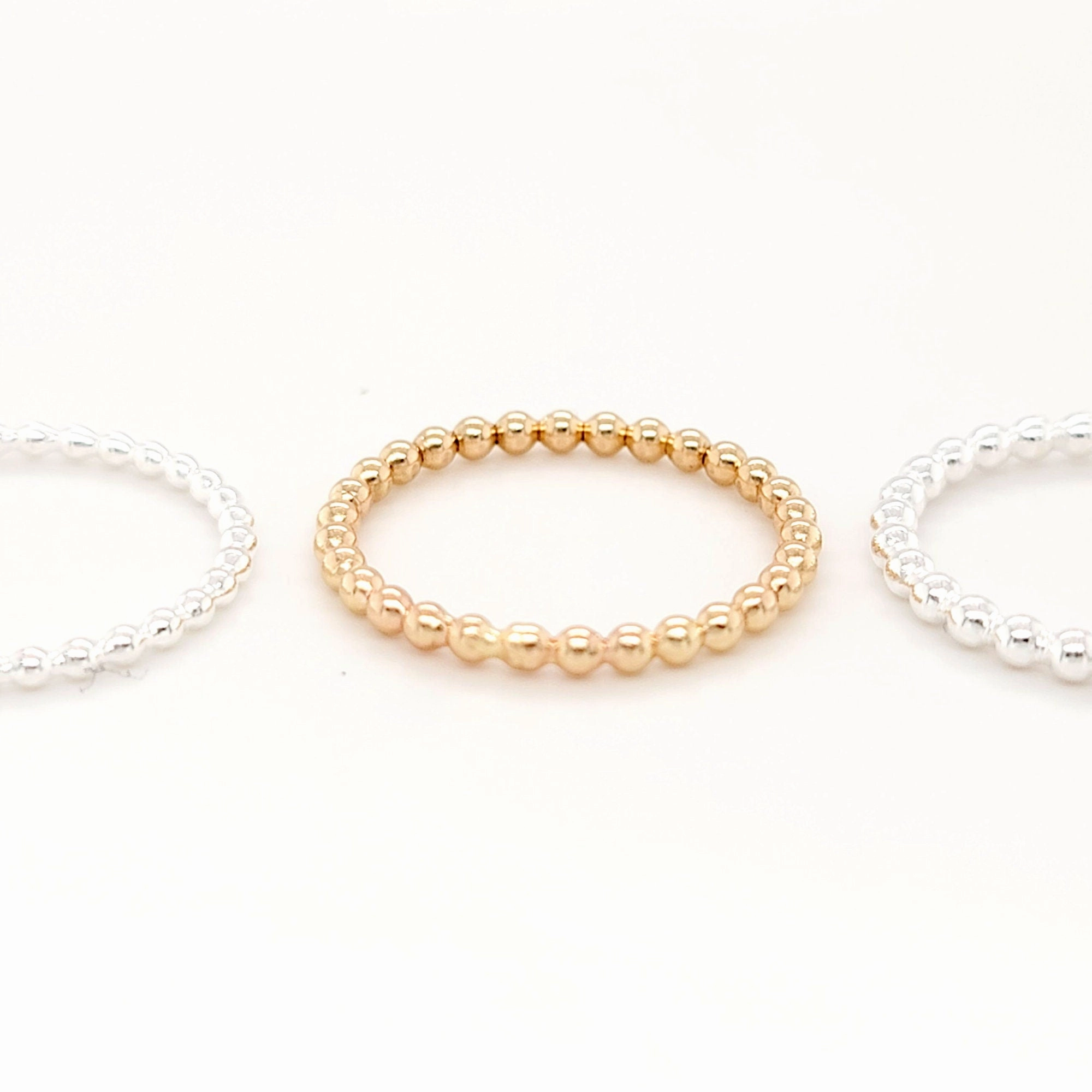 Ball Bead Ring, Stackable Bubble Ring - CG477R. Starts at
