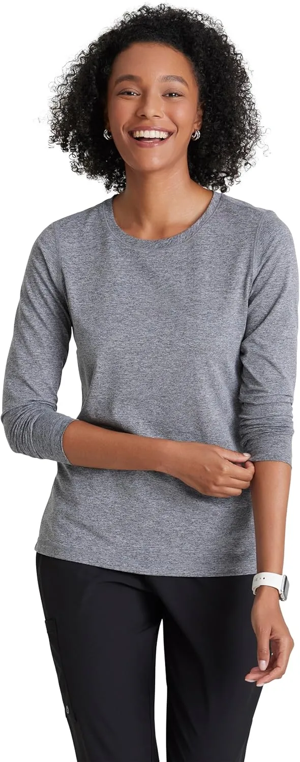 BARCO One Under Scrubs for Women- Crew Neck Long Sleeve Women's Medical Scrub Tees