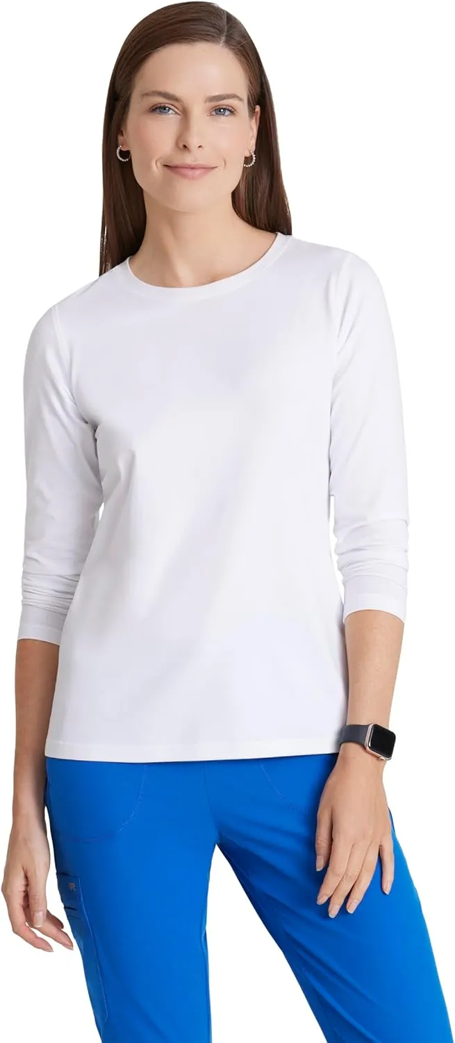 BARCO One Under Scrubs for Women- Crew Neck Long Sleeve Women's Medical Scrub Tees