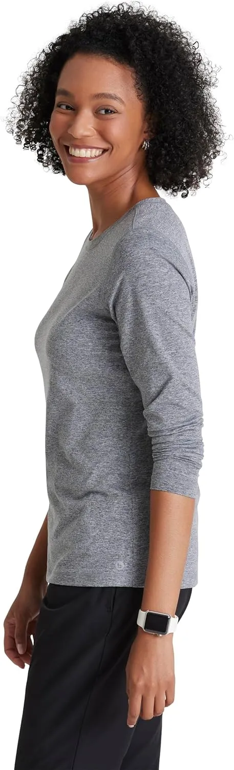 BARCO One Under Scrubs for Women- Crew Neck Long Sleeve Women's Medical Scrub Tees