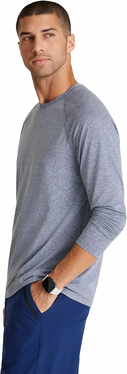 BARCO One Under Scrubs for Men - Crew Neck Long Sleeve Men’s Medical Scrub Tee