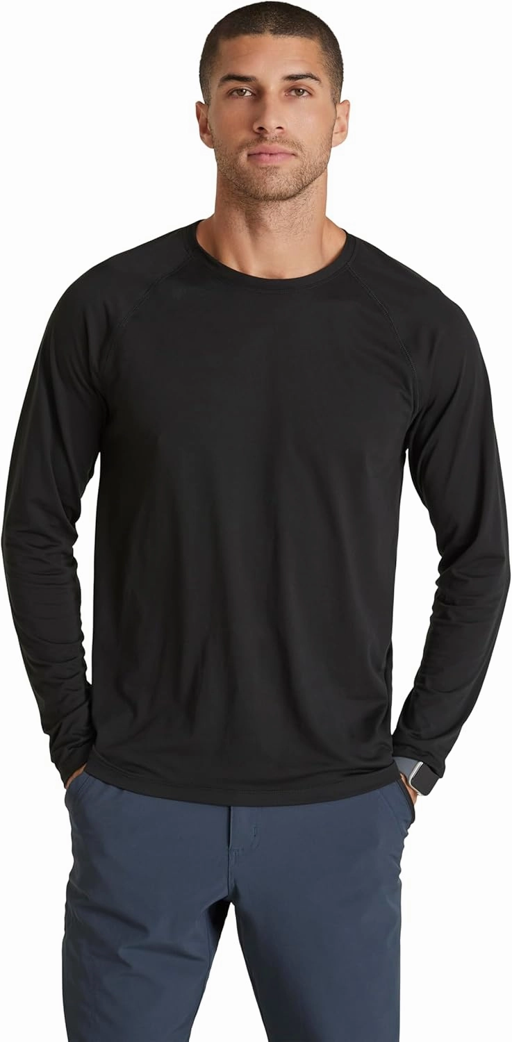 BARCO One Under Scrubs for Men - Crew Neck Long Sleeve Men’s Medical Scrub Tee