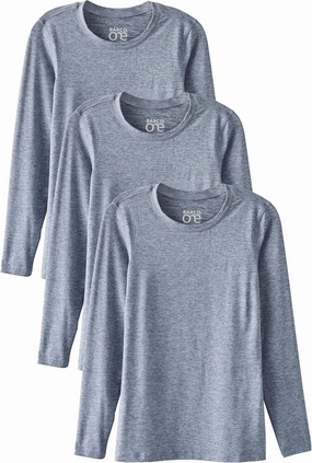 BARCO One Under Scrubs for Women- Crew Neck Long Sleeve Women's Medical Scrub Tees