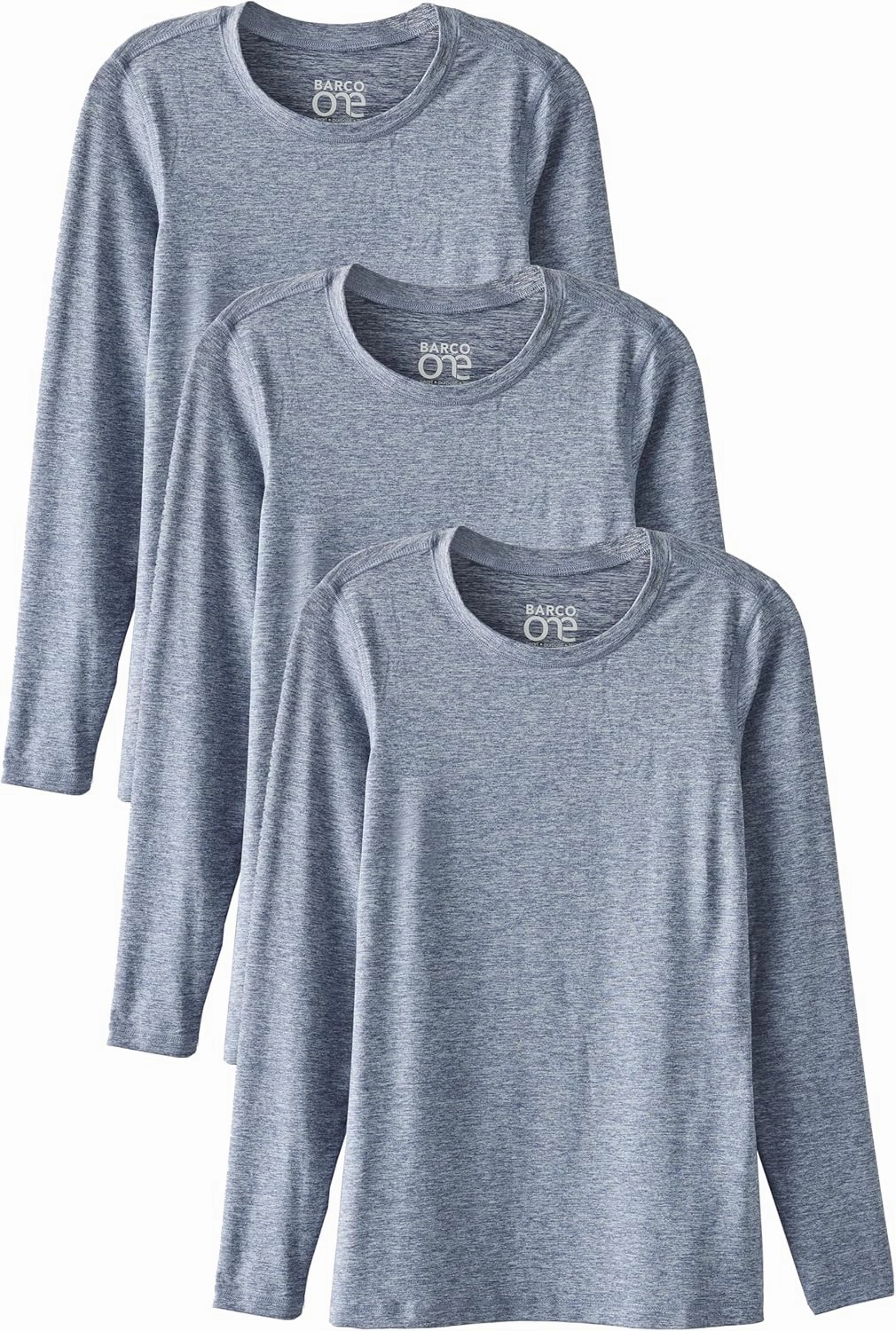 BARCO One Under Scrubs for Women- Crew Neck Long Sleeve Women's Medical Scrub Tees