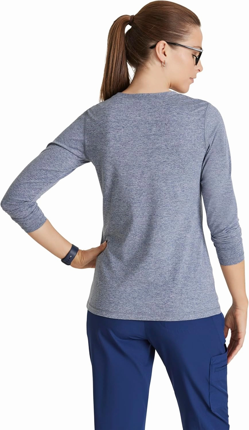 BARCO One Under Scrubs for Women- Crew Neck Long Sleeve Women's Medical Scrub Tees