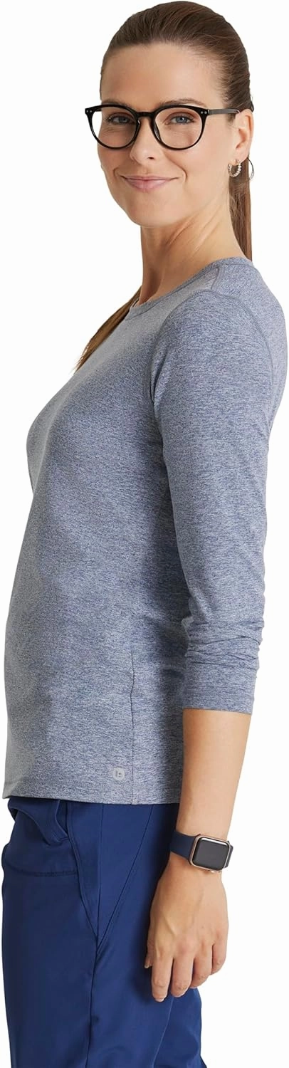 BARCO One Under Scrubs for Women- Crew Neck Long Sleeve Women's Medical Scrub Tees