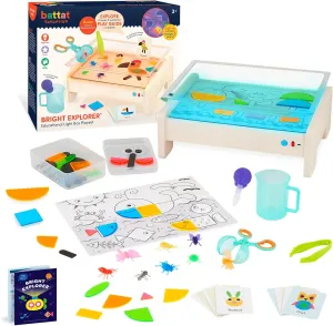 Battat Education – Tracing Light Box – Light Table for Kids – Sensory Lights – Light Up Board for Kids – 3 Years   – Bright Explorer