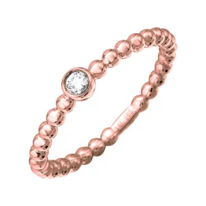 BEADED BEZEL STACK RING