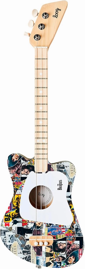 Beatles   Loog Mini Acoustic Guitar for Kids Toddler Children Ages 3  (Anthology)