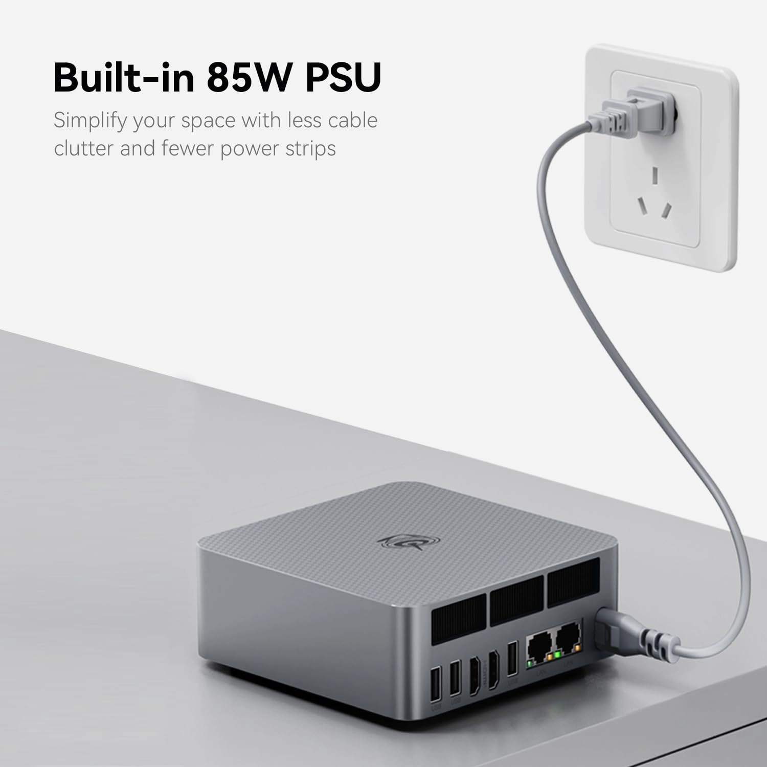 Beelink EQR6 AI Mini PC, AMD Ryzen 9 6900HX(Up to 4.9GHz) 8C/16T, Mini Desktop Computer 24GB DDR5 RAM 1TB NVMe SSD, Micro PC 4K@60Hz Dual HDMI/BT5.2/WiFi 6 for Office/Home/Ai Copilot