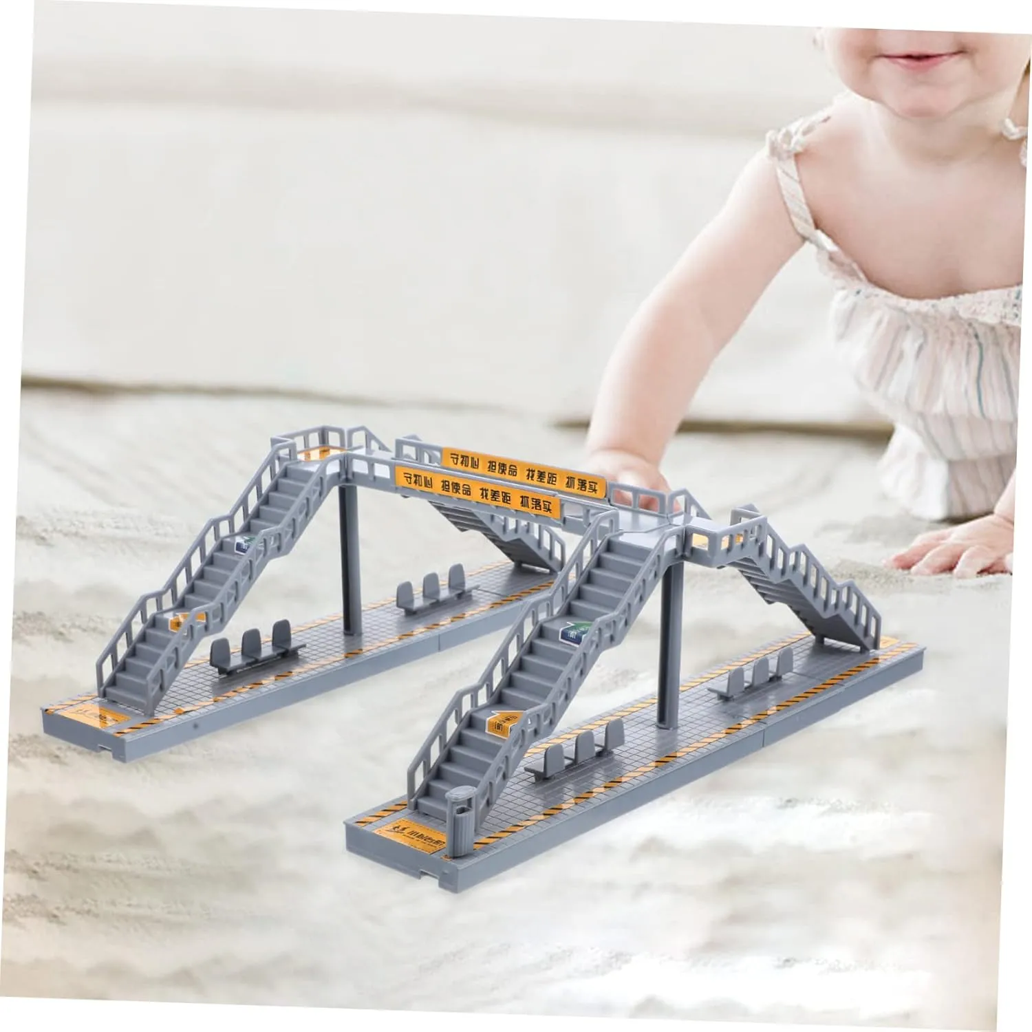 BESPORTBLE 1 Set Garden Footbridge Model Overhead Bridge for Sand Table Decor DIY Dollhouse Accessories Multi Purpose Miniature Landscape Decor