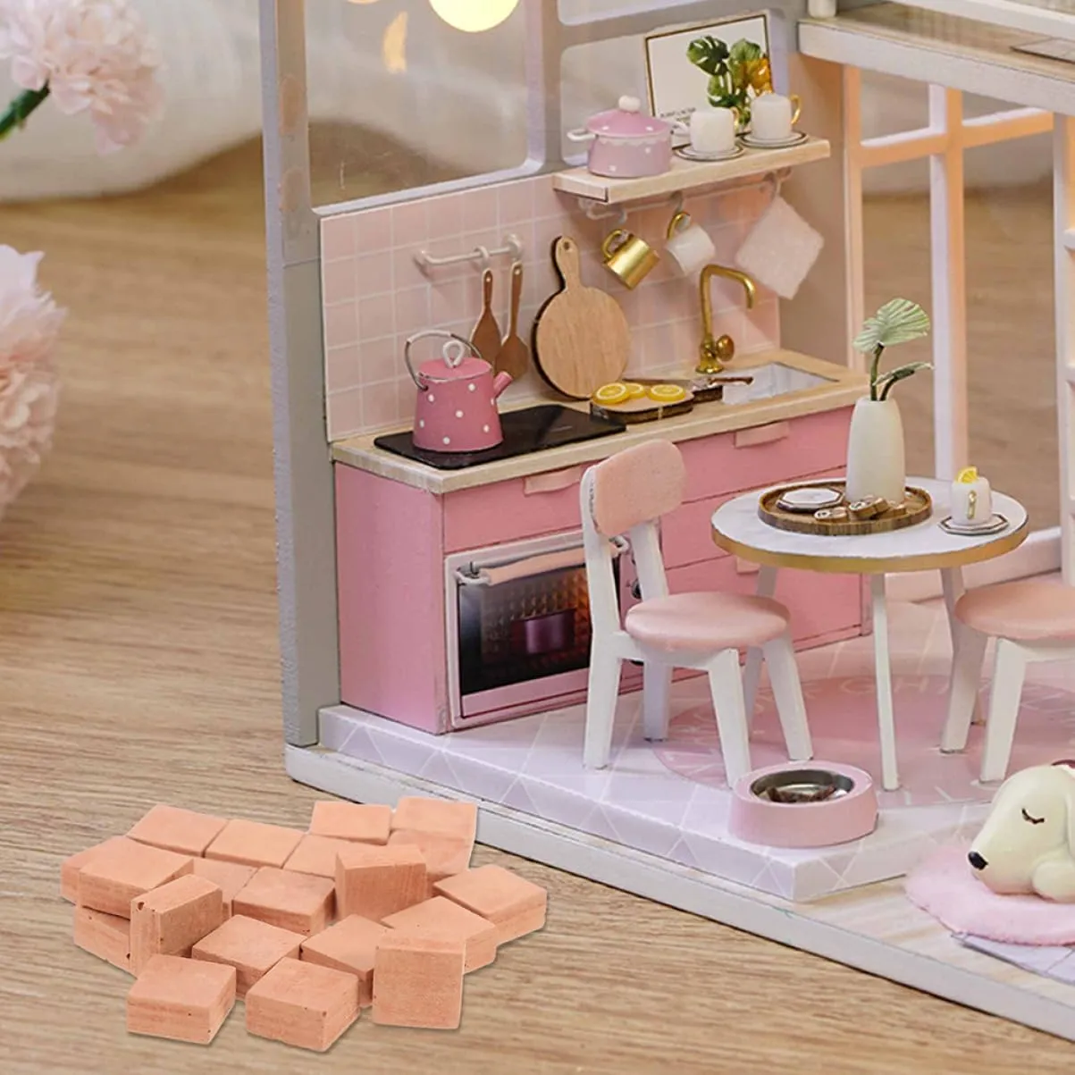 BESPORTBLE 5sets 40pcs Miniature Bricks for DIY Micro Landscape Decor Lightweight Building Blocks for Table Garden Models and Dollhouse Accessories 40pcs*5