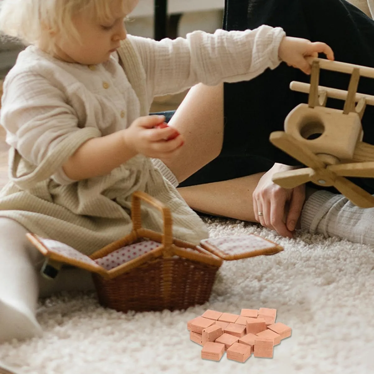 BESPORTBLE 5sets 40pcs Miniature Bricks for DIY Micro Landscape Decor Lightweight Building Blocks for Table Garden Models and Dollhouse Accessories 40pcs*5