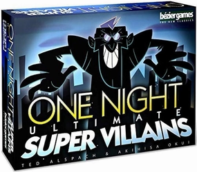 Bezier Games One Night Ultimate Super Villains, Family Friendly Party Game, Fun Game for Kids & Adults, Engaging Social Deduction, Fast-Paced Gameplay, Hidden Roles & Bluffing