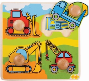 Bigjigs Toys My First Peg Puzzle Construction