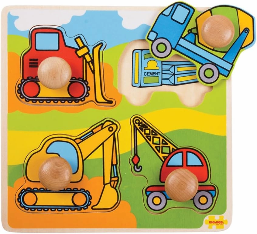 Bigjigs Toys My First Peg Puzzle Construction