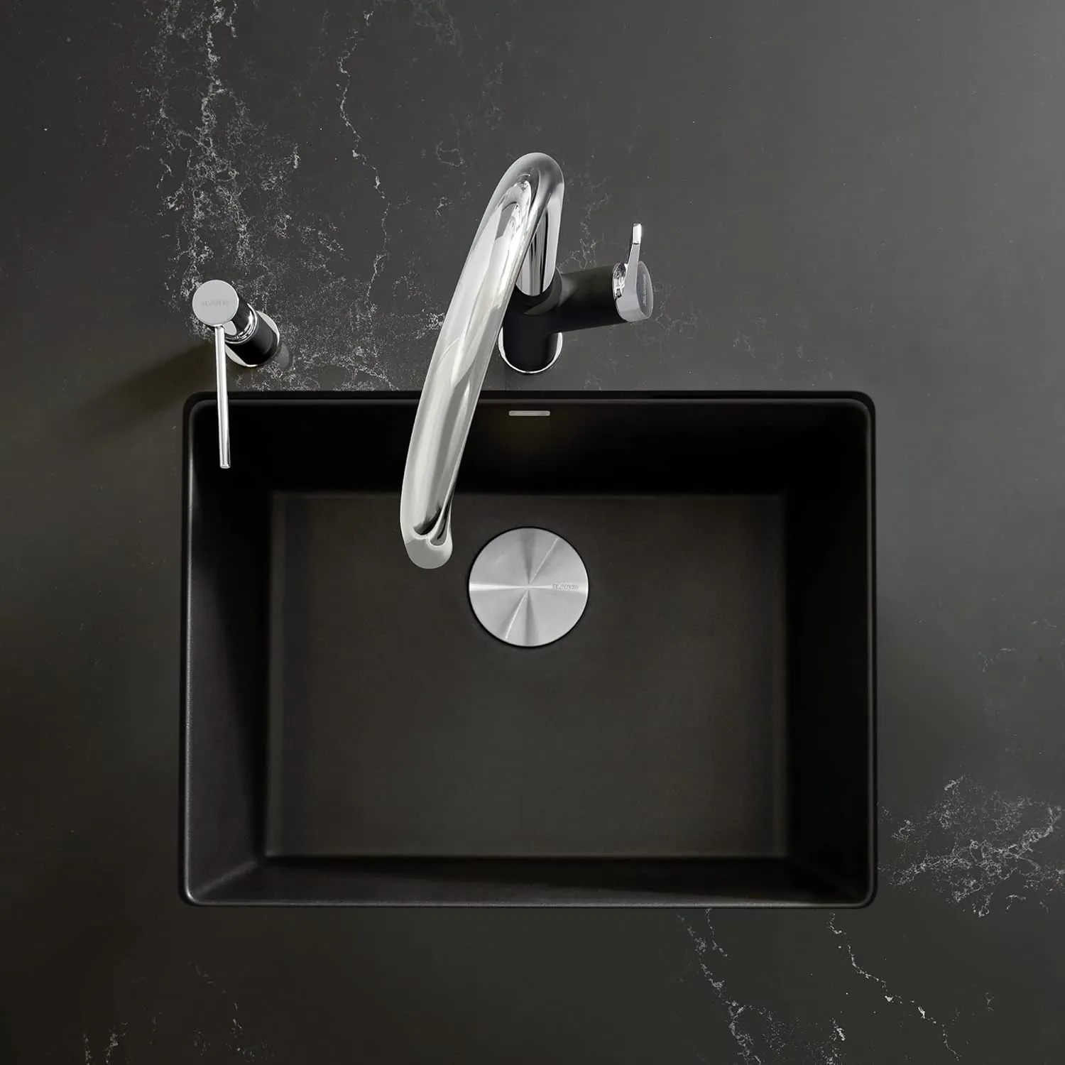 BLANCO Precis Ktichen Sink, 24x17x8 Coal Black