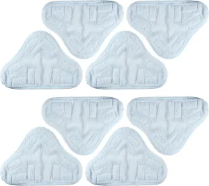 BlueStars 8-Pack H2OX5 Microfiber Steam Mop Pads Replacement for H2O H20 Steam Mop X5 – Washable & Reusable, Exact Fit for H2O X5 Models