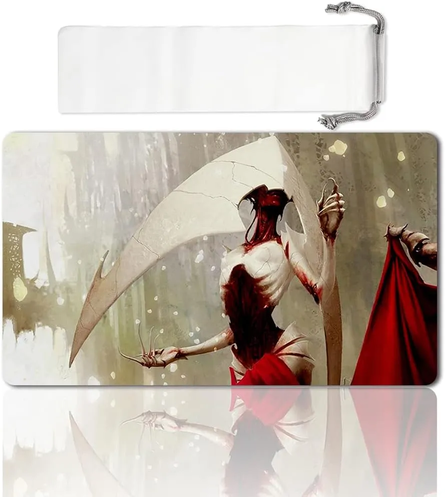 Board Game TCG Playmat Table Mats Games Size 60X35 cm Mousepad Compatible for MTG CCG RPG Trading Card Game (Elesh Norn)