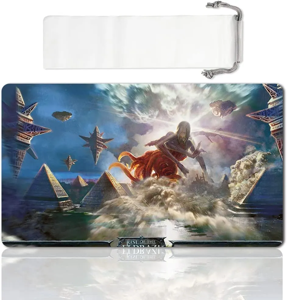 Board Game TCG Playmat Table Mats Games Size 60X35 cm Play Mats Compatible for MTG RPG CCG Trading Card Game Mousepad (All is Dust)
