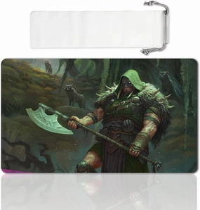 Board Game MTG Playmat Games Size 60X35 cm CCG Compatible for MTG CCG RPG Trading Card Game (GARRUK, Cursed Huntsman)