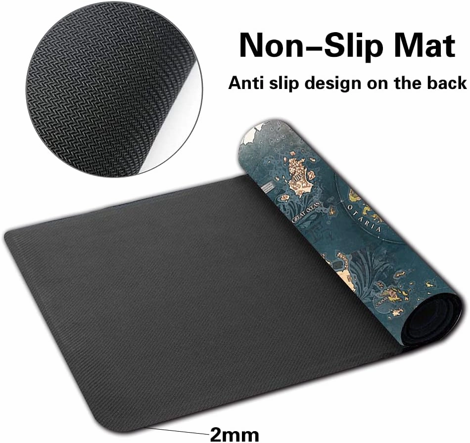 Board Game TCG Playmat Table Mats Games Size 60X35 cm Play Mats Compatible for MTG RPG CCG Trading Card Game Mousepad (Dominaria Map)