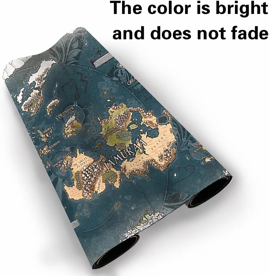 Board Game TCG Playmat Table Mats Games Size 60X35 cm Play Mats Compatible for MTG RPG CCG Trading Card Game Mousepad (Dominaria Map)