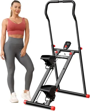 BODYRHYTHM New Stair Stepper for Home Gym Exercise, Vertical Climber Machine for Full Body Workout, Foldable Cardio Exercise Machine, Stair Climber with Adjustable Handlebar & Pedals