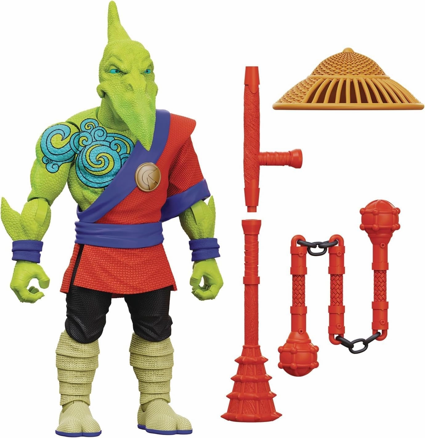 Boss Fight Studio Saurozoic Warrior FAE Kwan Futuristic, Armored Dinosaur Hero – Highly Articulated, Posable Collectible Action Figure with Full Range of Accessories – 6 Inch Scale 1:12, Ages 8 