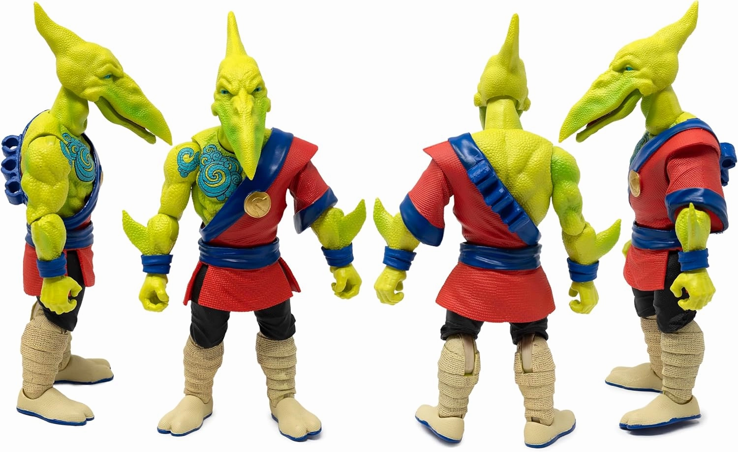 Boss Fight Studio Saurozoic Warrior FAE Kwan Futuristic, Armored Dinosaur Hero – Highly Articulated, Posable Collectible Action Figure with Full Range of Accessories – 6 Inch Scale 1:12, Ages 8 