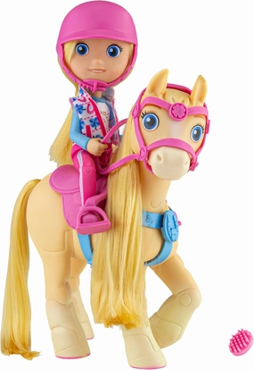 Breyer Piper's Pony Tales Doll and Pony Set, Piper   Spark, 6-Inch Posable Rider and 7-Inch Horse for Creative Play, Toy for Boys & Girls 3 