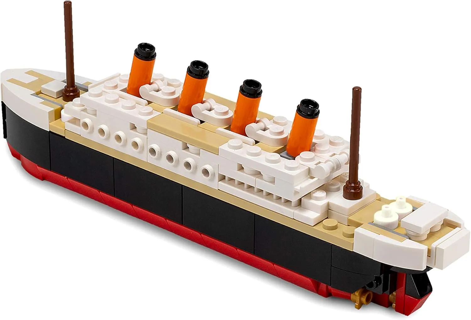 Brick Loot Titanic Micro Building Blocks Medium Set – 217 Pieces Mini Bricks Ship Model Kit, DIY 3D Puzzle for Adults & Kids, STEM Educational Toy, Collectible Display, Gift for History & Ship Lovers