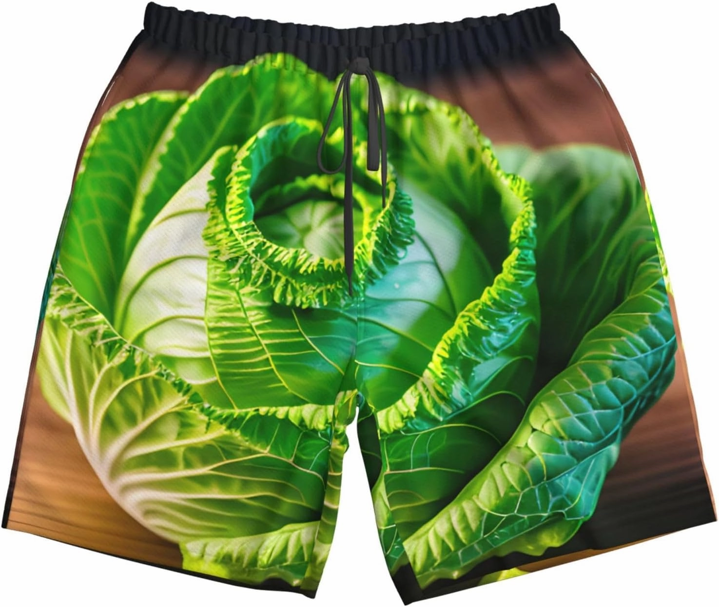 Bright Cabbage Men's Flower Print Beach Shorts,Mens Swim Trunks Quick Dry Beach Shorts,Hot Summer Swim Trunks
