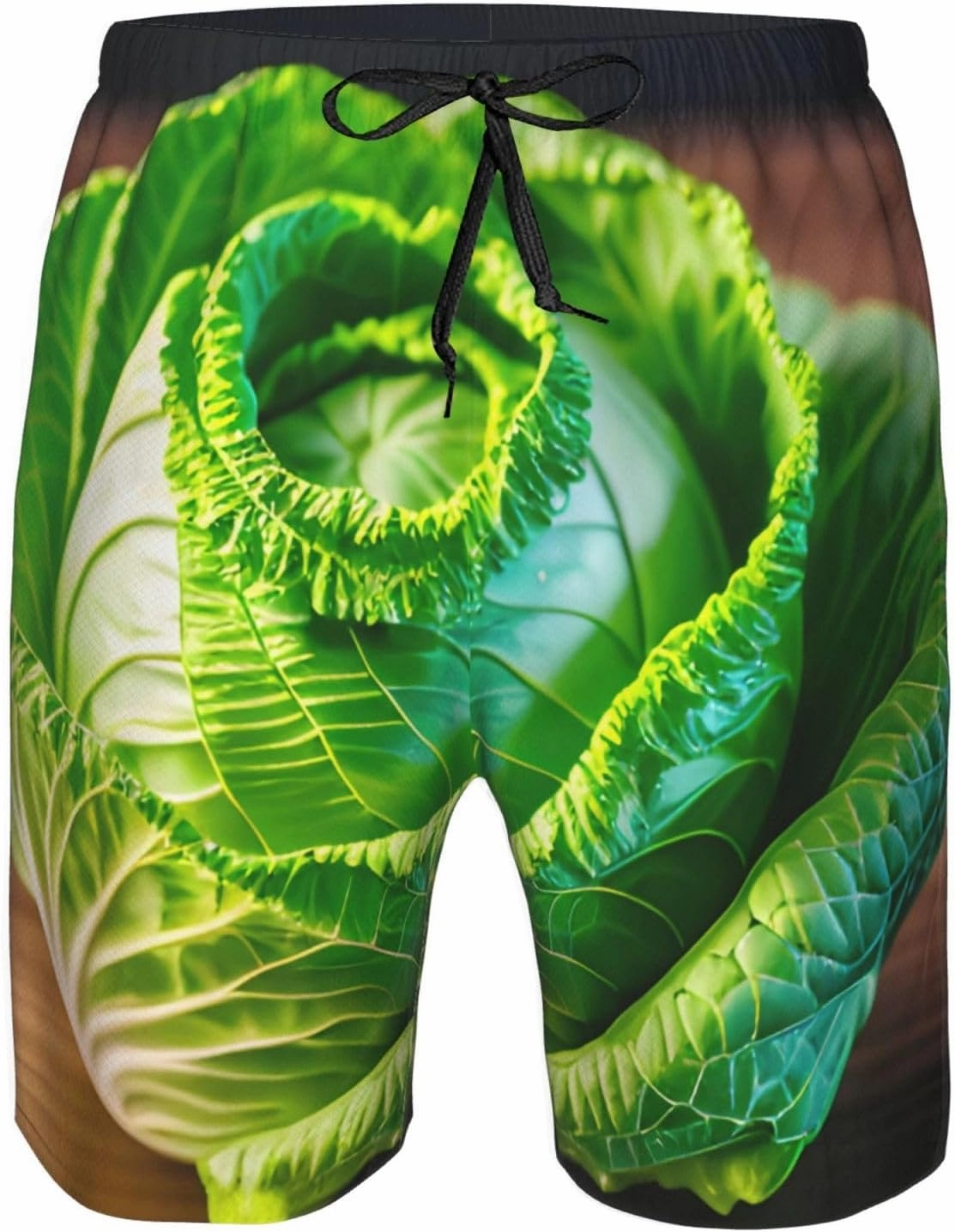 Bright Cabbage Men's Flower Print Beach Shorts,Mens Swim Trunks Quick Dry Beach Shorts,Hot Summer Swim Trunks