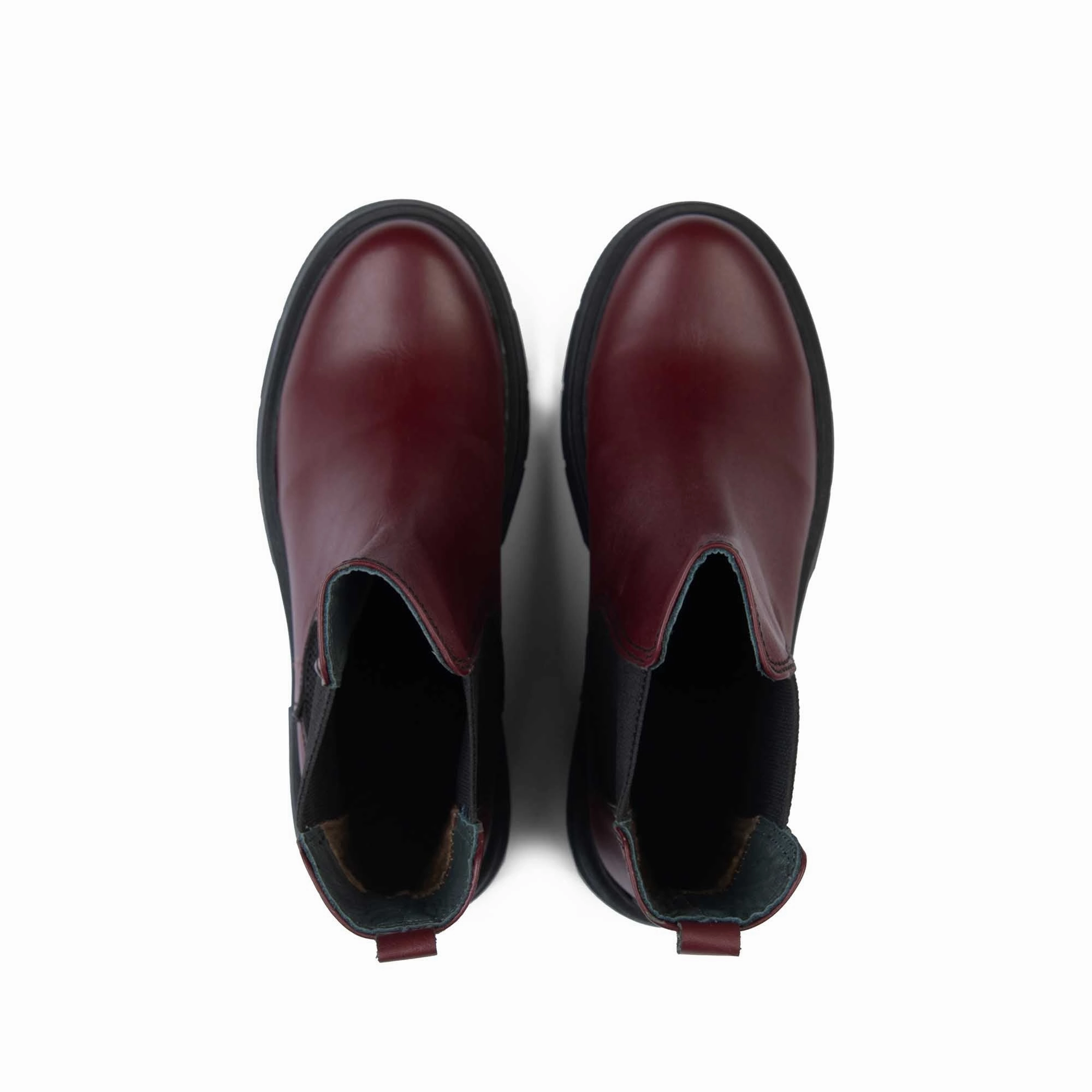Brio Urban Rover Natural Leather Boot-Burgundy